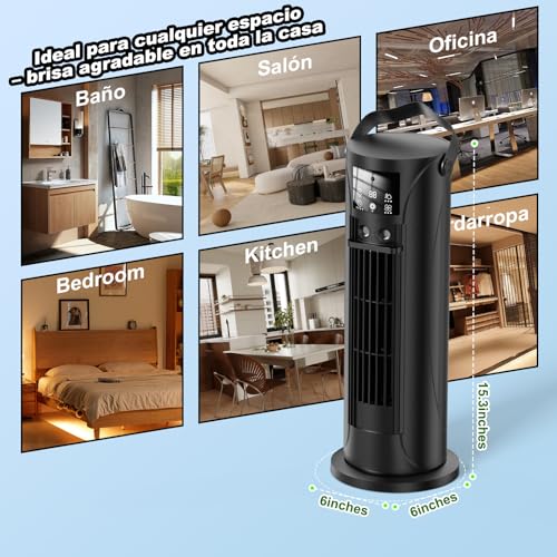 Mobile Klimaanlage – Mini Klimaanlage mit Kühl- und Befeuchtungsfunktion, Wassernebel-Technologie, 4 einstellbare Timer-Stufen, 120° schwenkbarer Luftauslass, für Zuhause, Büro, Schlafzimmer,Schwarz