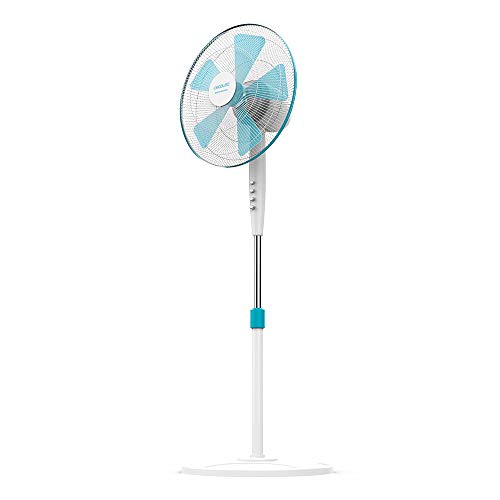 Cecotec Standventilator EnergySilence 500, 40 W | 40 cm Durchmesser, 5 Aerodynamikflügel, 3 Geschwindigkeiten, höhenverstellbar 110-130 cm, Oszillation, leiser Betrieb