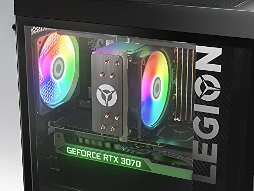Lenovo Legion T5 Gen 7 – Gaming-PC (Intel Core i7-12700F, 1TB SSD, RAM 16 GB, NVIDIA GeForce RTX 3070-8 GB, ohne Betriebssystem), Schwarz, spanische QWERTY-Tastatur