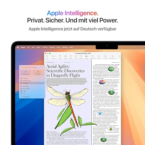 Apple MacBook Air (13", Apple M4 Chip mit 10‑Core CPU und 10‑Core GPU, 16GB Gemeinsamer Arbeitsspeicher, 512 GB) - Mitternacht