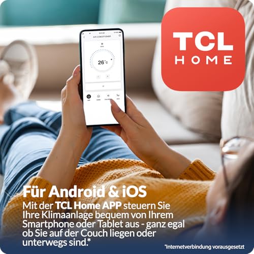 Split Klimaanlage TCL T-PRO 12000BTU WLAN fähig mit Kupferleitung (TAC-12CHSD/TPG11)