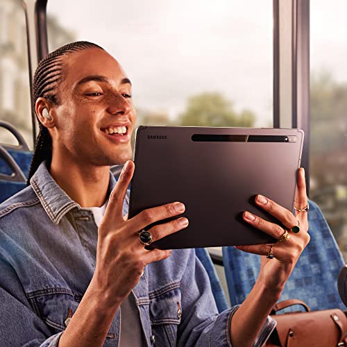 Samsung Galaxy Tab S8+, 12,4 Zoll, 128 GB interner Speicher, 8 GB RAM, Wi-Fi, Android Tablet inklusive S Pen, Graphite, inkl. 36 Monate Herstellergarantie