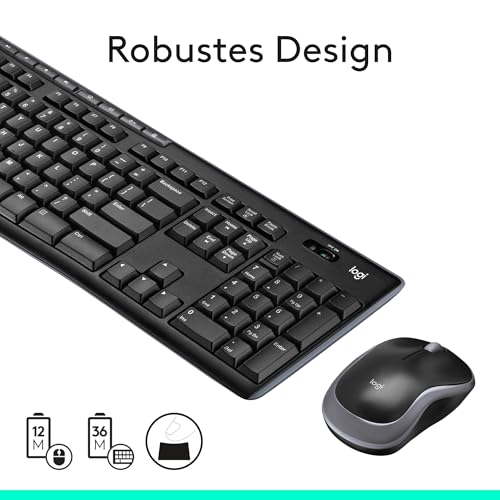 Logitech MK270 Kabelloses Set mit Tastatur und Maus für Windows