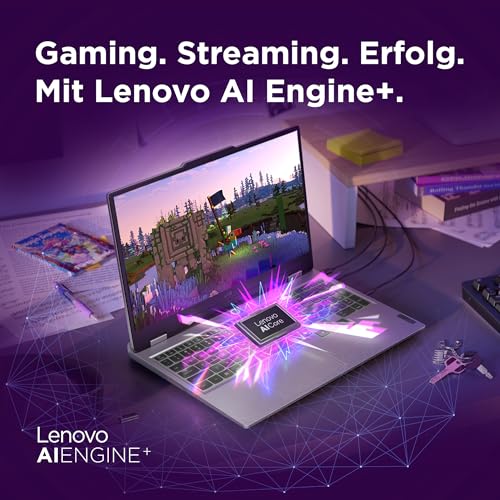 Lenovo LOQ Gaming AI Laptop | 15.6" Full HD 144Hz | NVIDIA GeForce RTX 5060 8GB | Intel Core i7-13650HX | 32GB RAM | 1TB SSD | Win11 | QWERTZ | RGB-beleuchtete Tastatur | Grau | 3 Monate GamePass