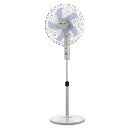 Orbegozo 17733 Or Standing Fan One Size | 3 Geschwindigkeiten, leise, oszillierender Kopf, mehrfach schwenkbar, höhenverstellbar, 45 W