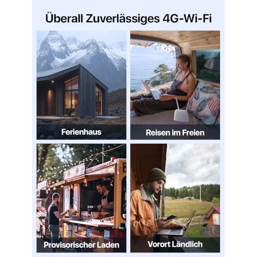 Tenda 4G07 4G SIM Router, LTE CAT4 WLAN AC1200 bis 150 Mbit/s, Dualband
