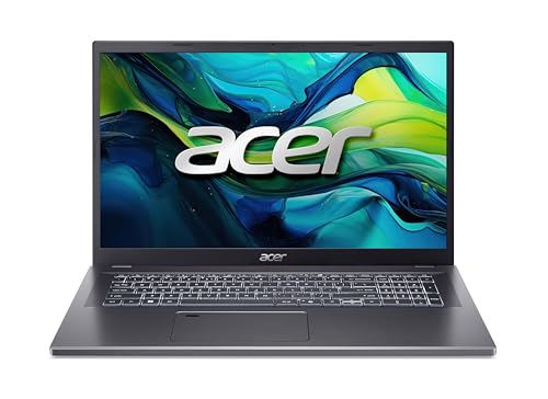 Acer Aspire 17 | Laptop | Intel Core 5 | 16GB | 1TB | mit Netzteil | 17" FHD IPS Display | Intel Core 5 120U | 16GB RAM | 1TB SSD | Intel Grafik | Windows 11 | QWERTZ Tastatur | A17-51M-50PC