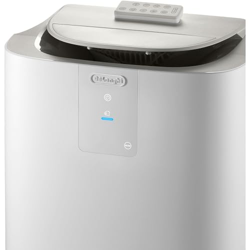 De'Longhi Pinguino GentleJet PAC AP98 mobile Klimaanlage, leise & tragbar, 11.500 BTU/h, für Räume bis zu 100m³, Entfeuchter, A+, 24 H Timer, Fernbedienung, 2.7kW, Klimagerät, Weiß