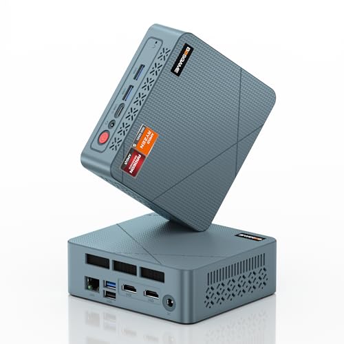 BOSGAME E2 Air Windows 11 Pro Business Mini PC AMD Ryzen 5 3501U, 4C 8T, bis zu 3,7 GHz, 8 GB DDR4 RAM, 256 GB SSD, 4K@60Hz Triple Display, HDMI, Type-C, USB3.2, LAN, Wi-Fi 5, Bluetooth 5.0