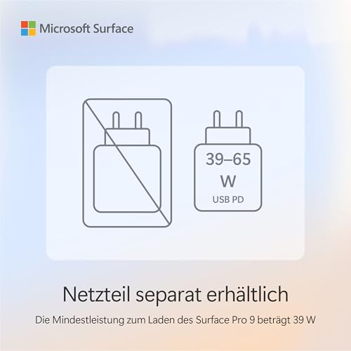 Microsoft Surface Pro, 13" | Snapdragon X Elite | 16GB RAM, 256GB SSD | 13" OLED Touchscreen | Copilot+ PC | Schwarz | Windows 11 Home | 11. Edition