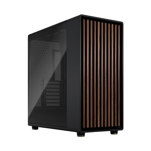 Fractal Design North XL PC Gaming Gehäuse - E-ATX Full-Tower | Charcoal Black mit 3x 140-mm-Aspect-PWM-Lüftern, USB Typ-C, bis 413 mm GPU-Platz, 420-mm-Radiator-kompatibel