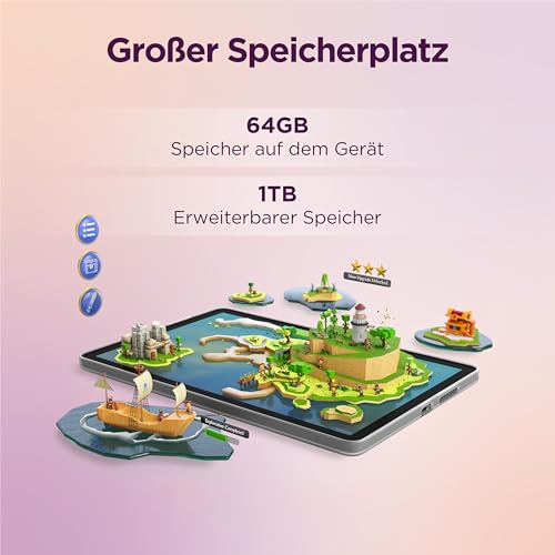 Lenovo Tab | Tablet | 10.1" | 4GB | 64GB | Android | Blau | 10.1" Zoll FHD Display | Touch | MediaTek G85 | 4GB RAM | 64GB Speicher | Android 14 | WiFi5 + BT5.3 | Blau | inkl. Hülle
