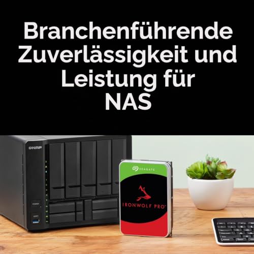 Seagate IronWolf Pro 16TB, NAS interne Festplatte HDD, 3.5 Zoll, 7200 U/Min, CMR, 256 MB Cache, SATA 6 GB/S, inkl. Data Rescue Service (ST16000NTZ01)