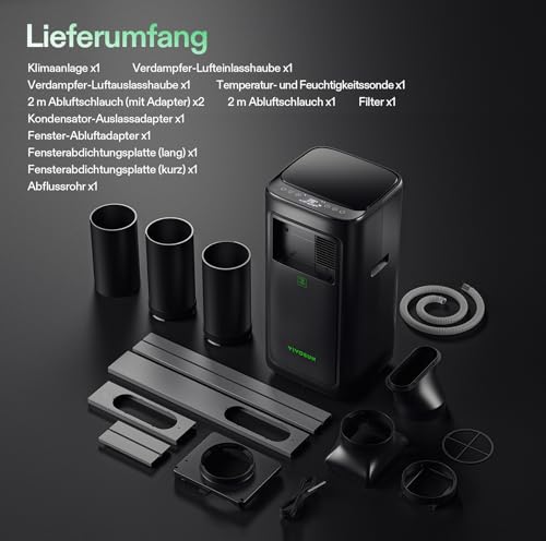 VIVOSUN Smart Klimaanlage, 7000 BTU, 4-in-1 Funktion für Growzelte