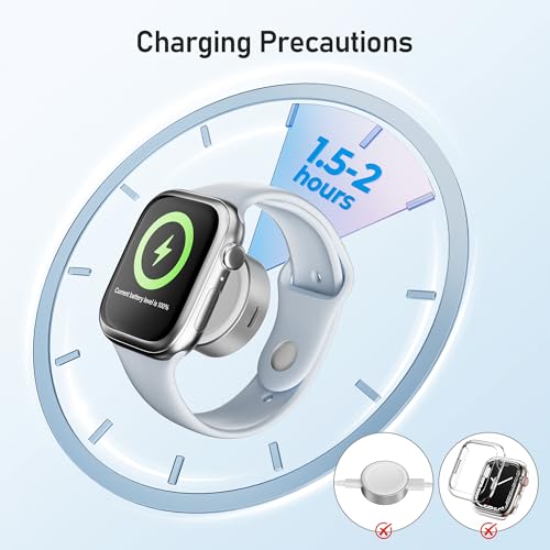 Elebase für Apple Watch 12 USB C Ladegerät,5W Wireless iWatch Ladeadapter