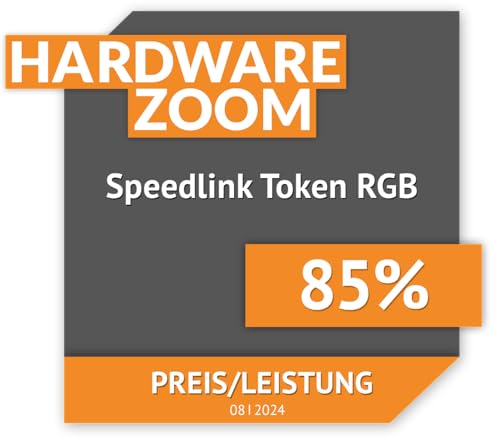 Speedlink Token Gaming PC Lautsprecher Bluetooth - RGB Gaming Lautsprecher, 3,5mm AUX Klinke oder Bluetooth Verbindung, 6 Beleuchtungsmodi, 12W, schwarz