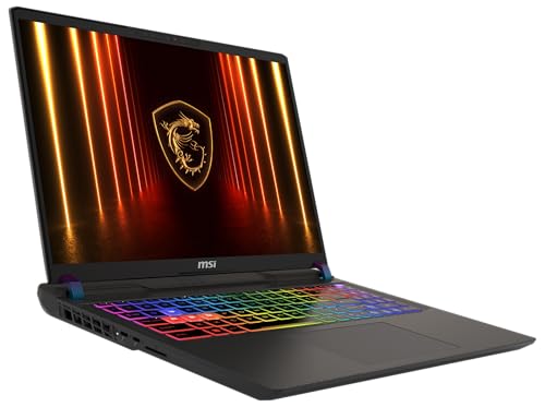 MSI Vector 16 HX AI Gaming-Laptop, 16" QHD+ 240 Hz Display, Intel® Core™ Ultra 7 255HX, NVIDIA GeForce RTX 5070 Ti, 16 GB RAM, 1 TB SSD, Windows 11 Home, QWERTZ Tastatur, Cosmos Grau, A2XWHG-264