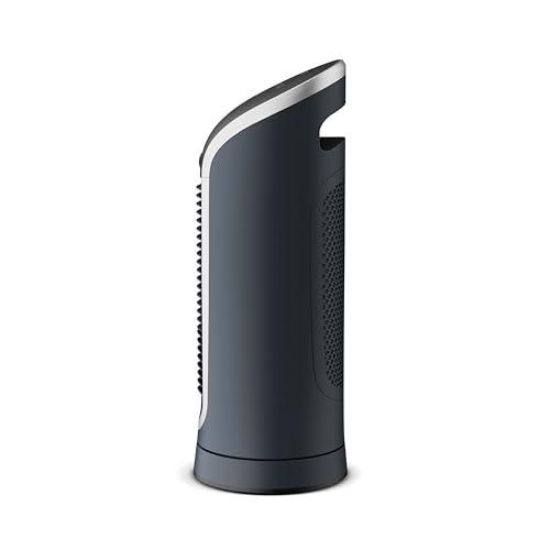 Rowenta Eole Compact Turmventilator, 35 dB(A), Luftstrom bis 5m VU6220 | 6 Geschwindigkeiten & 2 Modi, 8-Stunden-Timer, LED-Display, Oszillation, Einfache, intuitive Bedienung, Farbe: Schwarz/Weiß