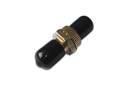 DIGITUS LWL Kupplung – ST/ST – Multimode Simplex | Keramik-Hülse – Metallgehäuse – Fibre-Optic Adapter für Spleißbox – inkl. Befestigungsmaterial – Schwarz