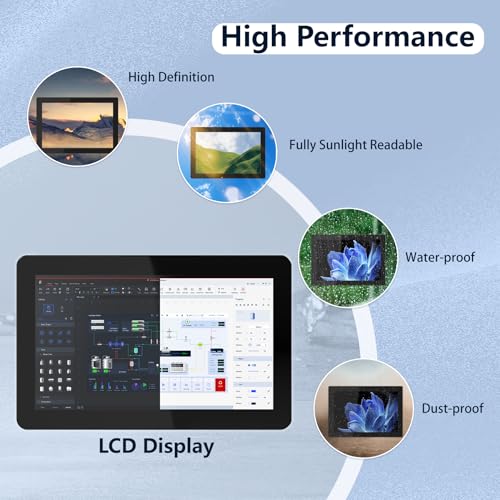 NORQIN 27 Zoll IP65 Industrie Panel PC, All-in-One Touchscreen Computer