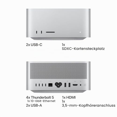 Apple Mac Studio mit Apple M5 Max Chip - Silber