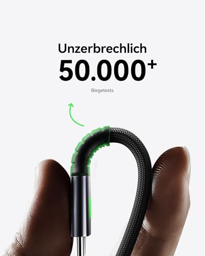 INIU USB C Kabel, 2m 100W PD3.0 Schnellladekabel USB C auf USB C Ladekabel | Nylon Geflochten, Ladekabel USB-C Ladegerät für iPhone 18 17 16 Pro Samsung Galaxy S26 S25 Pixel 10 iPad Air Pro MacBook usw.