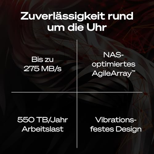 Seagate IronWolf Pro 8TB, NAS Interne Festplatte HDD, 3.5 Zoll, 7200 U/Min, CMR, 256 MB Cache, SATA 6 GB/S, inkl. Data Rescue Service (ST8000NTZ01)
