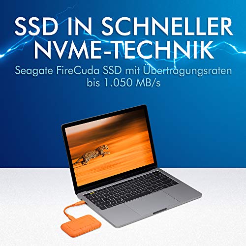 LaCie Rugged SSD externe SSD 1TB, 2.5 Zoll, PC & Mac, inkl. USB-C w/o USB-A Kabel, inkl. Rescue Service (STHR1000800)
