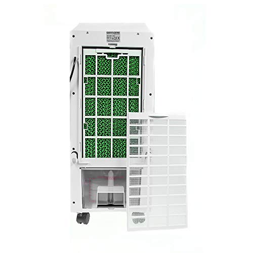 Camry CR 7905 Verdunstungskühler 8 Liter, Tragbare Luftkühler mit 3 Stufen, LED Anzeige + Fernbedienung, Mobiles Klimagerät, Timer, Für Luftkühlung, Ventilation, Befeuchtung, Luftreiniger, 325W