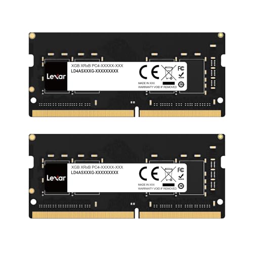 Lexar SODIMM DDR4 RAM 16GB Kit (2x8GB), 3200 MHz, 260-Pin | DRAM, Laptop-Speicher, Hochleistungs SO-DIMM, PC Laptop Computerspeicher