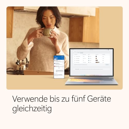 Microsoft 365 Single | 1 Jahr | 1 Person | Office Apps mit KI | 1 TB Cloudspeicher | Abo mit automatischer Verlängerung