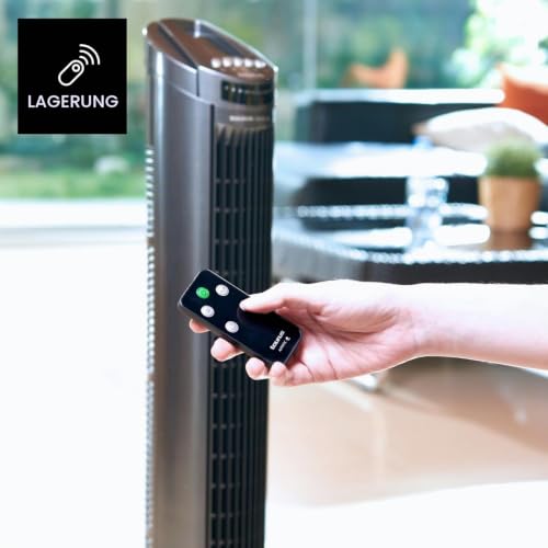 Taurus TF780 – Turmventilator , weiß Mit Fernbedienung grau