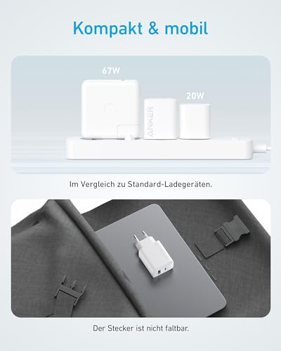 Anker 20W USB C Ladegerät, Netzteil USB C, PD Schnellladegerät