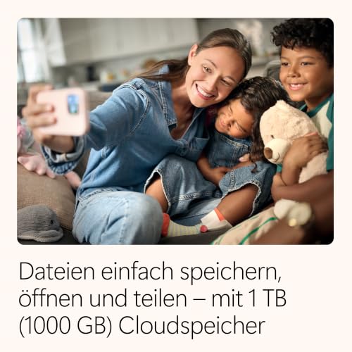 Microsoft 365 Single | 1 Person | 3 Monate kostenlos, danach folgt eine automatische Verlängerung über Amazon | 1TB Cloudspeicher | KI-gestützte Office Apps | 3-Monat Abonnement