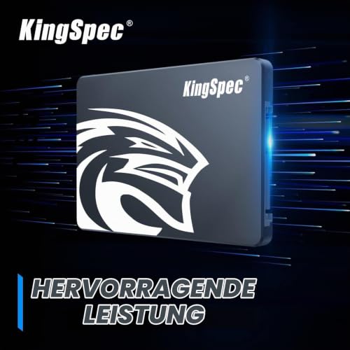 KingSpec 256GB 2.5" SATA Festplatte Intern SSD SATA 3 interne SSD 3D NAND Flash, 2.5 Zoll kompatibel mit Desktop/Laptop