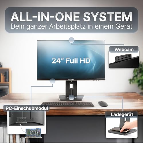 Future AIO 24 Zoll All-in-One PC Intel i5-32GB RAM, 512GB SSD