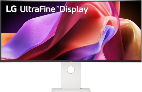 LG UltraWide 40U990A-W.AEU (40 Zoll) 21:9 Curved 5K2K Nano IPS Black Monitor, 120Hz, AMD FreeSync Premium, DisplayHDR 600, Thunderbolt 5, HDMI 2.1, Weiß