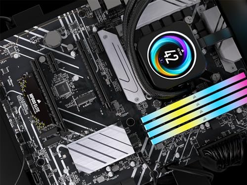 CORSAIR MP600 ELITE 2TB M.2 PCIe Gen4 x4 NVMe SSD - M.2 2280 - Bis zu 7.000MB/Sek. Sequentielles Lesen - High-Density 3D TLC NAND - Schwarz