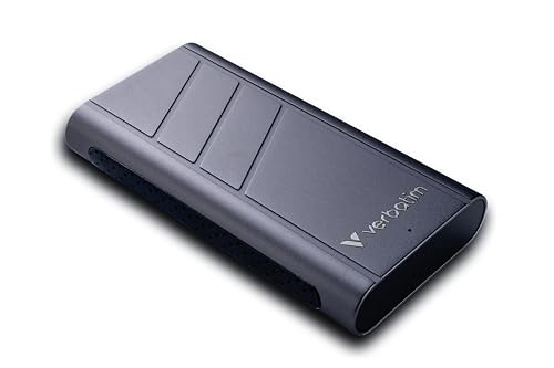 Verbatim TurboMetal Portable SSD 1TB USB4 40Gbps Externe SSD 3700MB/s | Mit USB4, bis 3700MB/s Lesen und 3600MB/s Schreiben für professionelle Datenübertragung und Backups