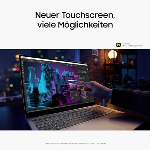 Samsung Galaxy Book4 Ultra Notebook, 16"-Laptop, Intel Core Ultra 7, 16 GB RAM, 512 GB, Moonstone Gray, 3 Jahre Herstellergarantie [Exklusiv auf Amazon]