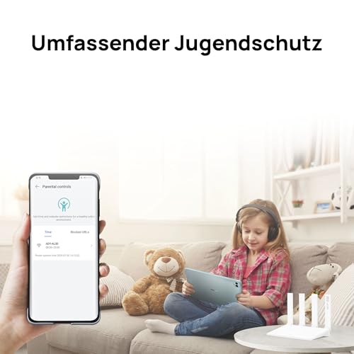 HUAWEI WiFi AX3 New Router, Wi-Fi 6, 3000 Mbit/s, Weiß | größere Bandbreite mit 160 MHz, intelligente Verwaltung deines Heim-WLANs, umfassende WLAN-Abdeckung, Keine DSL-Funktion
