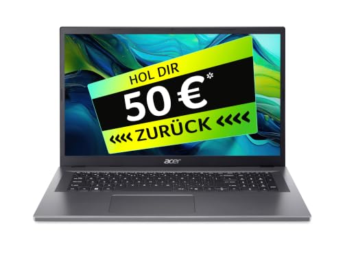 Acer Aspire Go 17 | Laptop | Core 3 | 8GB | 512GB | mit Netzteil | 17" FHD IPS Display | Intel Core 3 N355 | 8GB RAM | 512GB SSD | Intel Grafik | Windows 11 | QWERTZ Tastatur | AG17-31P-3285