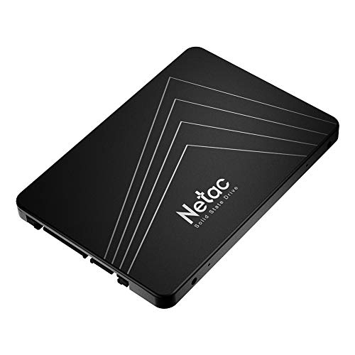 Netac SSD 2TB, SSD Festplatte Intern Sata 3.0 2,5 Zoll für Laptop, PC, Desktop, (N530S, Schwarz, 3D Nand)