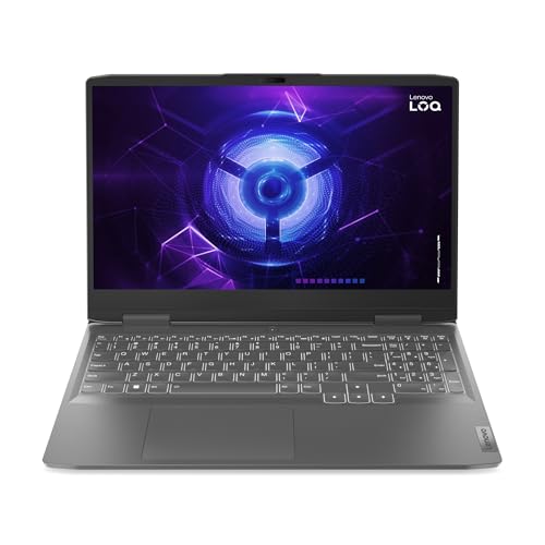 Lenovo LOQ Gen 8 Gaming-Laptop, 39,6 cm (15,6 Zoll), FHD, Intel Core i5-13500H, 16 GB RAM, 512 GB SSD, NVIDIA GeForce RTX 4060 8 GB, 144 Hz, Wi-Fi 6, ohne Betriebssystem, Grau, spanische