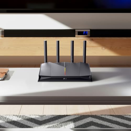 TP-Link Archer GE230 Wi-Fi 7 Gaming Router, Dual-Band WLAN BE3600, 2 × 2,5 Gbit/s-Ports + 3 × Gigabit-Ports, MLO, HomeShield, USB 3.0, EasyMesh, Gamers Private Network, Nahtlose RGB-Beleuchtung
