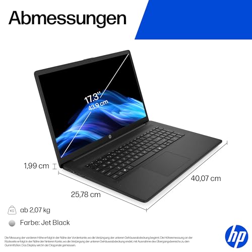 HP Laptop, 17,3" HD+, Intel N200, 8GB RAM, 256GB SSD