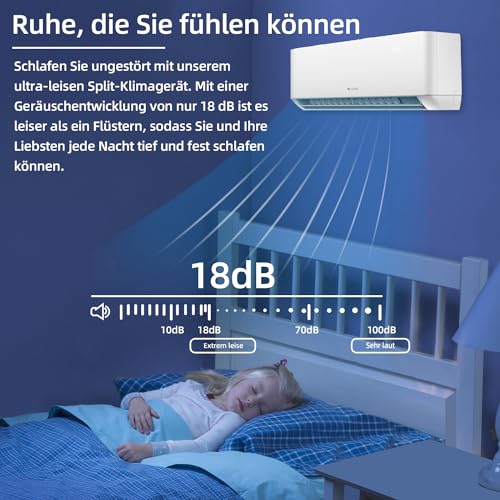 BE COOL Premium Split-Klimagerät T-PRO Series 12.000 BTU – Smarte Klimatisierung für Ihr Zuhause!