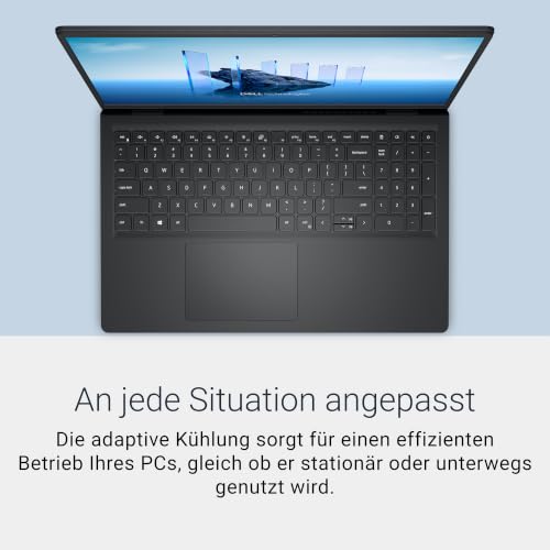Dell 15 Laptop - Intel Core 3 100U, 8GB DDR5 RAM, 512GB SSD | 15,6" FHD entspiegelt, Intel UHD Grafik, Deutsch QWERTZ Tastatur, Windows 11 Home (Netzteil separat erhältlich)