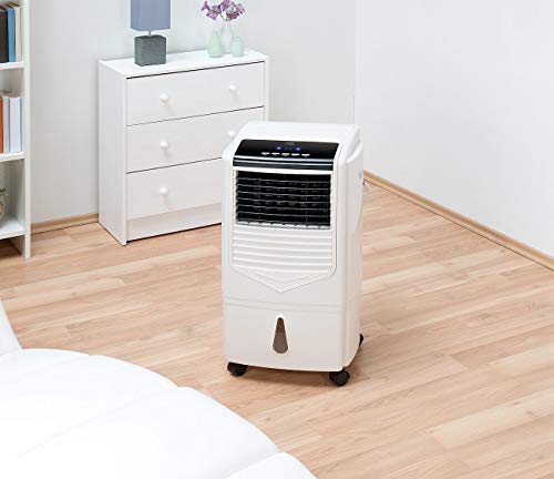 Sichler Haushaltsgeräte Verdunstungs-Luftkühler mit Oszillation und Timer, 15 Liter, 70 Watt