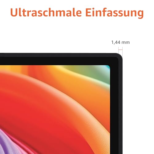 Amazon Basics Monitor 24 Zoll (61 cm), FHD 1080p, max. 100 Hz, VESA-kompatibel, integrierte Lautsprecher, Schwarz